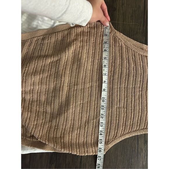 Veronica Beard Brown and Cream Knit Blouse - Picture 13 of 14